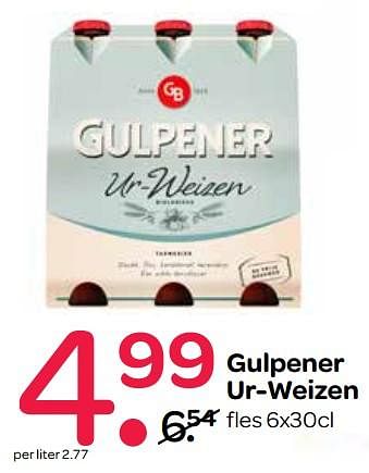 Aanbiedingen Gulpener ur-weizen - Gulpener - Geldig van 05/10/2017 tot 18/10/2017 bij Spar