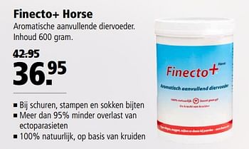 Aanbiedingen Finecto+ horse aromatische aanvullende diervoeder - Finecto - Geldig van 09/10/2017 tot 22/10/2017 bij Welkoop