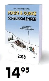 Aanbiedingen Fokke + sukke scheurkalender - Huismerk-Bruna - Geldig van 01/10/2017 tot 15/10/2017 bij Bruna