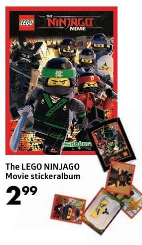 Aanbiedingen The lego ninjago movie stickeralbum - Lego - Geldig van 01/10/2017 tot 15/10/2017 bij Bruna