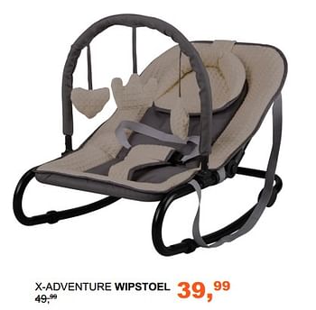 Aanbiedingen X-adventure wipstoel - Xadventure - Geldig van 08/10/2017 tot 28/10/2017 bij Baby & Tiener Megastore