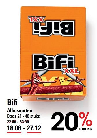 Aanbiedingen Bifi - Bifi - Geldig van 05/10/2017 tot 23/10/2017 bij Sligro