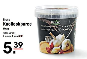 Aanbiedingen Bresc knoflookpuree vers - Bresc - Geldig van 05/10/2017 tot 23/10/2017 bij Sligro