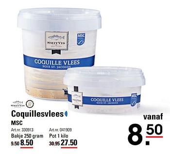 Aanbiedingen Coquillesvlees msc - Smit Vis - Geldig van 05/10/2017 tot 23/10/2017 bij Sligro