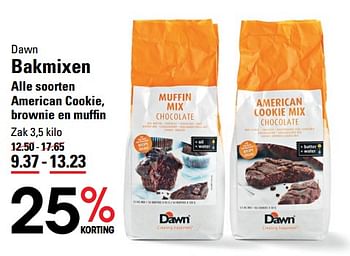 Aanbiedingen Dawn bakmixen - Dawn - Geldig van 05/10/2017 tot 23/10/2017 bij Sligro