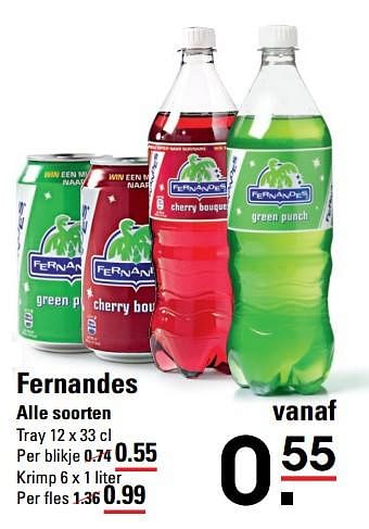 Aanbiedingen Fernandes - Fernandes - Geldig van 05/10/2017 tot 23/10/2017 bij Sligro