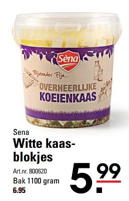 Aanbiedingen Sena witte kaas- blokjes - Sèna - Geldig van 05/10/2017 tot 23/10/2017 bij Sligro