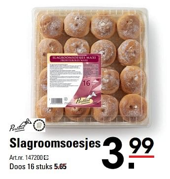 Aanbiedingen Slagroomsoesjes - Partout - Geldig van 05/10/2017 tot 23/10/2017 bij Sligro