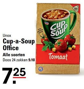 Aanbiedingen Unox cup-a-soup office - Unox - Geldig van 05/10/2017 tot 23/10/2017 bij Sligro