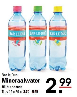 Aanbiedingen Bar le duc mineraalwater - bar le duc - Geldig van 05/10/2017 tot 23/10/2017 bij Sligro