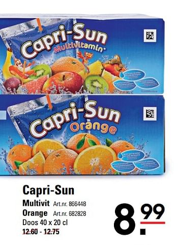 Aanbiedingen Capri-sun multivit - Capri-Sun - Geldig van 05/10/2017 tot 23/10/2017 bij Sligro