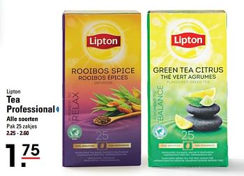 Aanbiedingen Lipton tea professional - Lipton - Geldig van 05/10/2017 tot 23/10/2017 bij Sligro