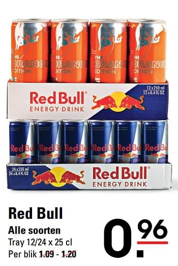 Aanbiedingen Red bull - Red Bull - Geldig van 05/10/2017 tot 23/10/2017 bij Sligro