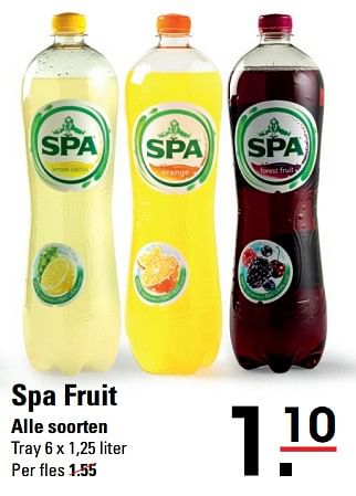 Aanbiedingen Spa fruit - Spa - Geldig van 05/10/2017 tot 23/10/2017 bij Sligro