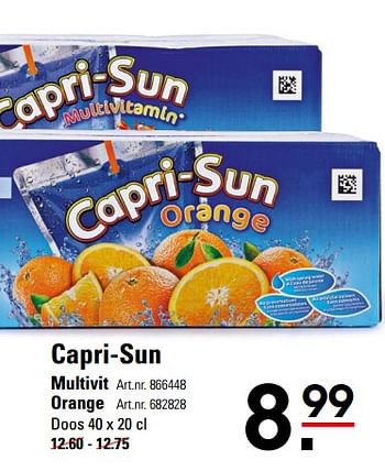 Aanbiedingen Capri-sun multivit - Capri-Sun - Geldig van 05/10/2017 tot 23/10/2017 bij Sligro