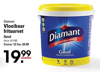 Aanbiedingen Diamant vloeibaar frituurvet goud - Diamant - Geldig van 05/10/2017 tot 23/10/2017 bij Sligro