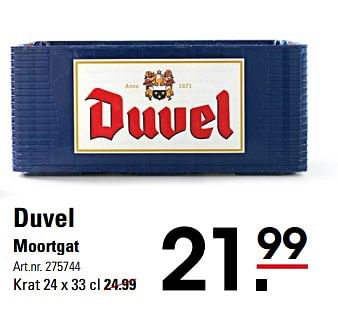 Aanbiedingen Duvel moortgat - Duvel - Geldig van 05/10/2017 tot 23/10/2017 bij Sligro