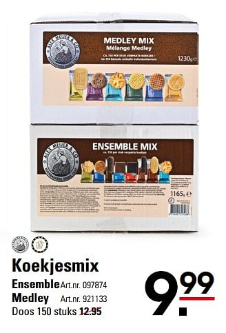 Aanbiedingen Koekjesmix ensemble - Alex Meijer - Geldig van 05/10/2017 tot 23/10/2017 bij Sligro