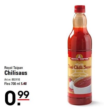 Aanbiedingen Royal taipan chilisaus - Huismerk - Sligro - Geldig van 05/10/2017 tot 23/10/2017 bij Sligro