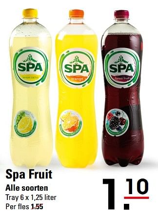 Aanbiedingen Spa fruit - Spa - Geldig van 05/10/2017 tot 23/10/2017 bij Sligro