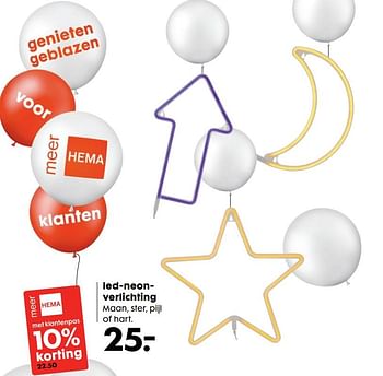 Aanbiedingen Led-neonverlichting - Huismerk - Hema - Geldig van 16/10/2017 tot 05/11/2017 bij Hema
