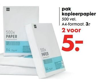 Aanbiedingen Pak kopieerpapier - Huismerk - Hema - Geldig van 16/10/2017 tot 05/11/2017 bij Hema