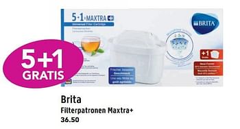Aanbiedingen Brita filterpatronen maxtra+ - Brita - Geldig van 09/10/2017 tot 22/10/2017 bij D.I.O. Drogist