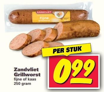 Aanbiedingen Zandvliet grillworst - Zandvliet - Geldig van 09/10/2017 tot 15/10/2017 bij Nettorama