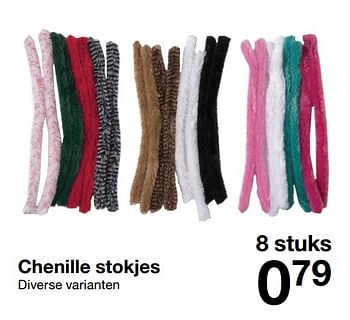 Aanbiedingen Chenille stokjes - Huismerk - Zeeman  - Geldig van 14/10/2017 tot 21/10/2017 bij Zeeman