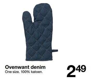 Aanbiedingen Ovenwant denim - Huismerk - Zeeman  - Geldig van 14/10/2017 tot 21/10/2017 bij Zeeman