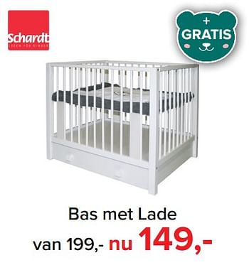 Aanbiedingen Bas met lade - Schardt - Geldig van 09/10/2017 tot 29/10/2017 bij Baby-Dump