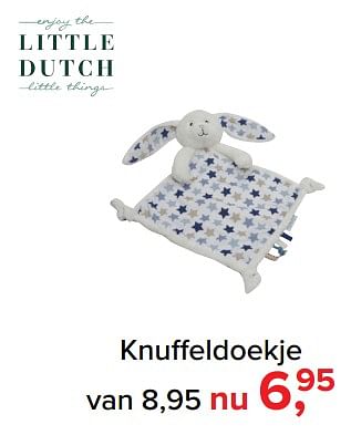 Aanbiedingen Knuffeldoekje - Little Dutch - Geldig van 09/10/2017 tot 29/10/2017 bij Baby-Dump
