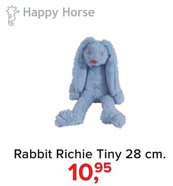 Aanbiedingen Rabbit richie tiny - Happy Horse - Geldig van 09/10/2017 tot 29/10/2017 bij Baby-Dump