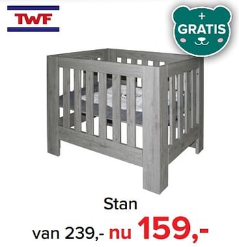 Aanbiedingen Stan - TWF - Geldig van 09/10/2017 tot 29/10/2017 bij Baby-Dump