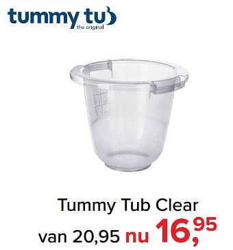 Aanbiedingen Tummy tub clear - TummyTub - Geldig van 09/10/2017 tot 29/10/2017 bij Baby-Dump