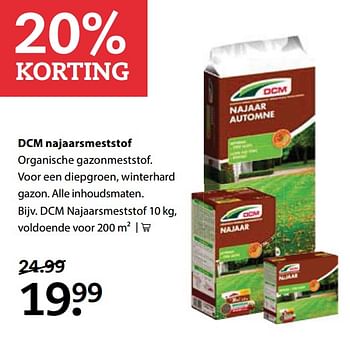 Aanbiedingen Dcm najaarsmeststof - DCM - Geldig van 09/10/2017 tot 22/10/2017 bij Boerenbond