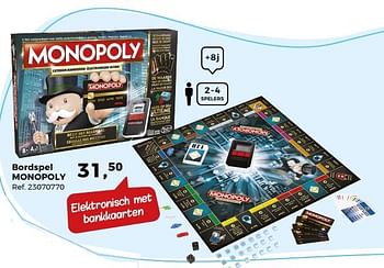 Aanbiedingen Bordspel monopoly - Hasbro - Geldig van 14/10/2017 tot 12/12/2017 bij Supra Bazar
