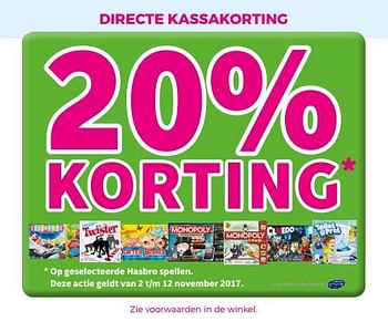 Aanbiedingen Directe kassakorting 20% korting - Huismerk - Supra Bazar - Geldig van 14/10/2017 tot 12/12/2017 bij Supra Bazar