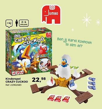 Aanbiedingen Kinderspel crazy cuckoo - Jumbo - Geldig van 14/10/2017 tot 12/12/2017 bij Supra Bazar