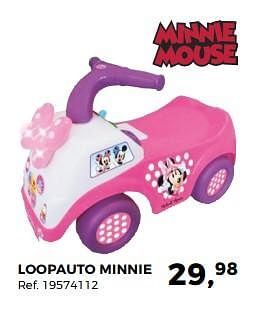 Aanbiedingen Loopauto minnie - Minnie Mouse - Geldig van 14/10/2017 tot 12/12/2017 bij Supra Bazar