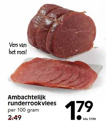 Aanbiedingen Ambachtelijk runderrookvlees - Huismerk - Em-té - Geldig van 15/10/2017 tot 21/10/2017 bij Em-té