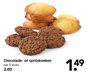 Aanbiedingen Chocolade- of spritskoeken - Huismerk - Em-té - Geldig van 15/10/2017 tot 21/10/2017 bij Em-té