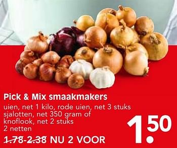 Aanbiedingen Pick + mix smaakmakers - Huismerk - Em-té - Geldig van 15/10/2017 tot 21/10/2017 bij Em-té
