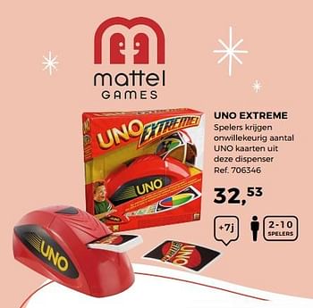 Aanbiedingen Uno extreme - Mattel - Geldig van 14/10/2017 tot 12/12/2017 bij Supra Bazar