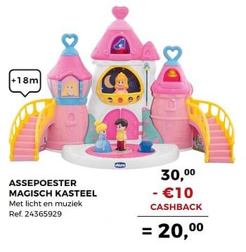 Aanbiedingen Assepoester magisch kasteel - Chicco - Geldig van 14/10/2017 tot 12/12/2017 bij Supra Bazar