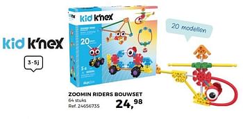 Aanbiedingen Zoomin riders bouwset - Kid K'nex - Geldig van 14/10/2017 tot 12/12/2017 bij Supra Bazar