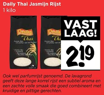 Aanbiedingen Daily thai jasmijn rijst - Daily - Geldig van 15/10/2017 tot 21/10/2017 bij Vomar