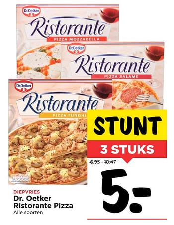 Aanbiedingen Dr. oetker ristorante pizza - Dr. Oetker - Geldig van 15/10/2017 tot 21/10/2017 bij Vomar