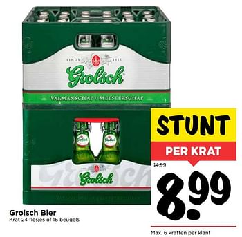 Aanbiedingen Grolsch bier - Grolsch - Geldig van 15/10/2017 tot 21/10/2017 bij Vomar