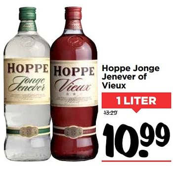 Aanbiedingen Hoppe jonge jenever of vieux - Hoppe - Geldig van 15/10/2017 tot 21/10/2017 bij Vomar